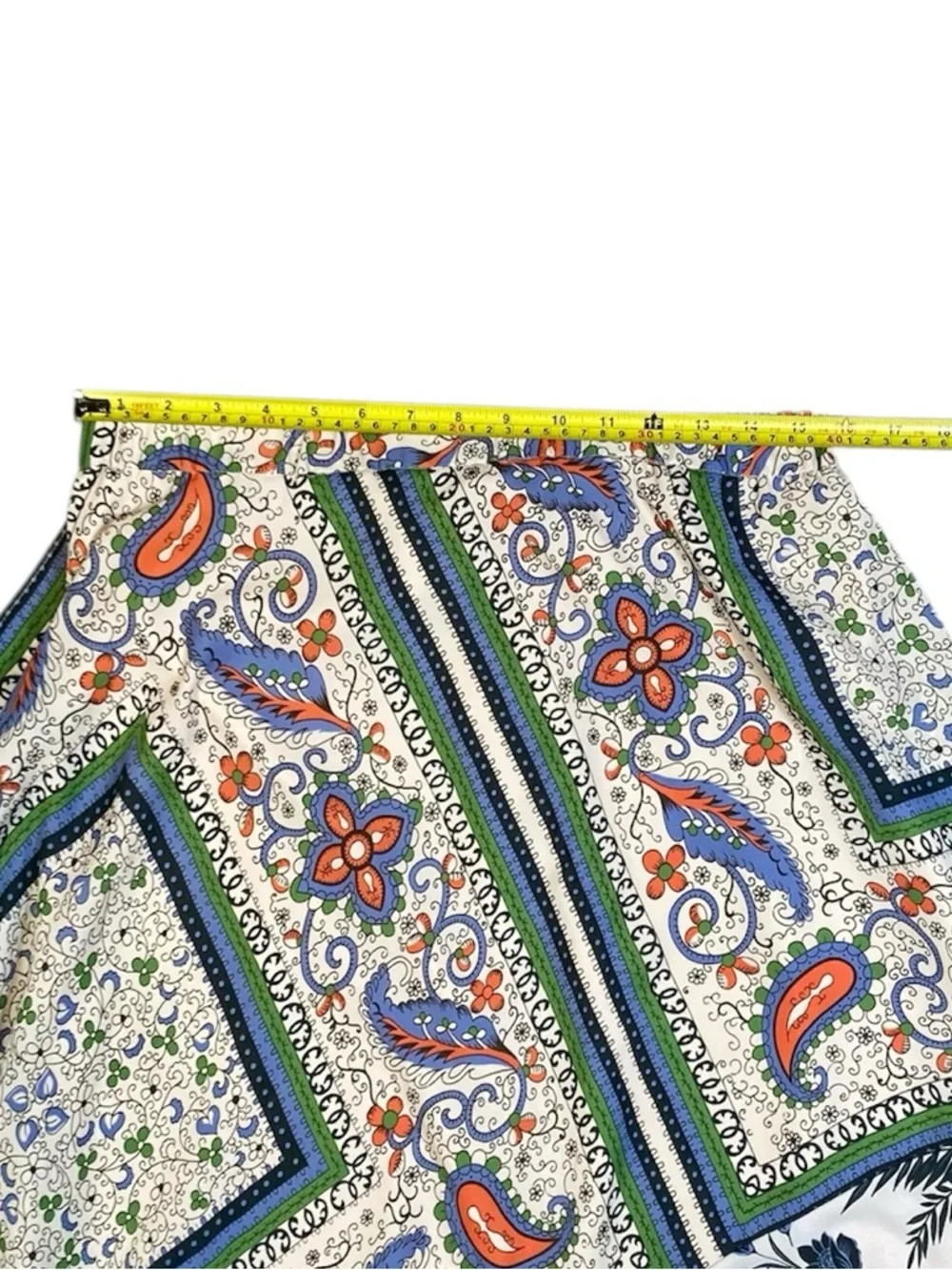 Maeve Anthropologie boho floral paisley handkerchief skirt Size 10 - Picture 4 of 6